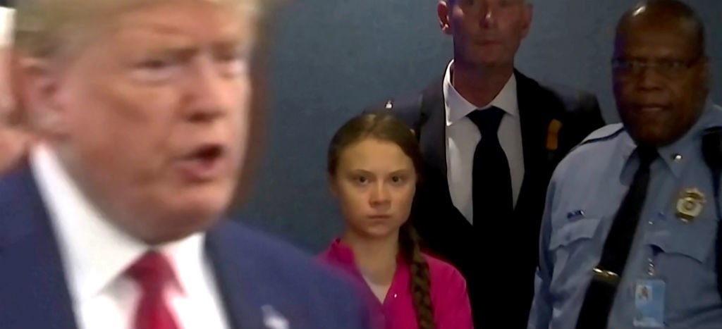 Se viraliza la mirada de Greta al paso de Trump en la Cumbre de la ONU | Video