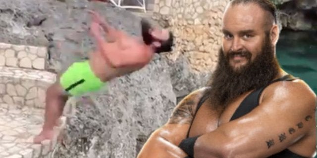 Braun Strowman golpea a Moonsault desde un acantilado