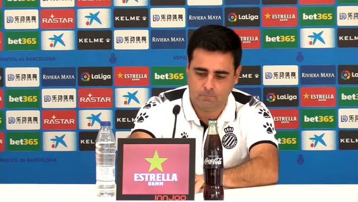 La rueda de prensa de David Gallego, previa del partido Celta - Espanyol