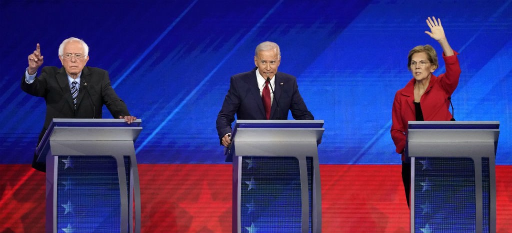 Tercer debate demócrata enfrenta a los 10 principales candidatos