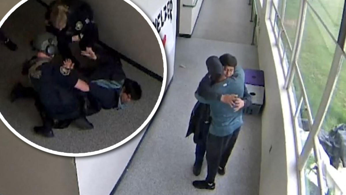 Viral: entrenador desarma a estudiante con un abrazo