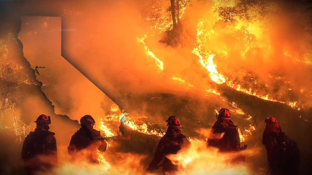 Infierno en California: bomberos batallan en tinieblas contra los incendios