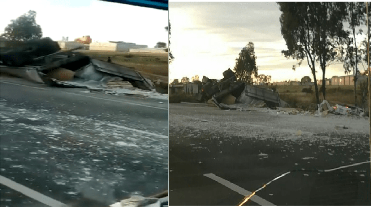 6 muertos en fatal accidente en autopista México-Querétaro, tráiler  impacta y arrolla a varios autos