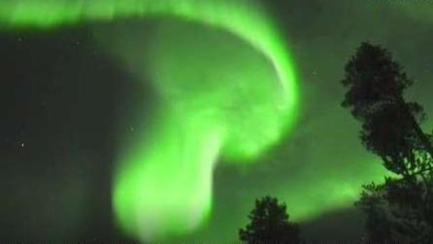 Graban espectacular aurora boreal