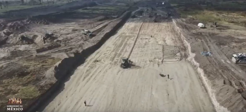AMLO presenta video con los avances en la construcción del Aeropuerto de Santa Lucía