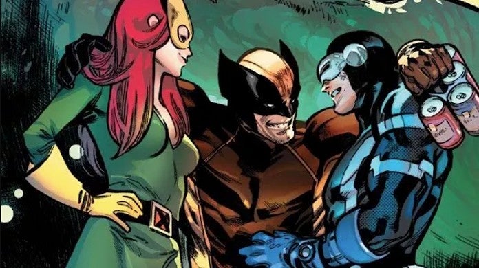 Marvel X-Men 1 Hickman revela Cylops Wolverine Jean Grey Love Triangle Trío Polyamorouspng