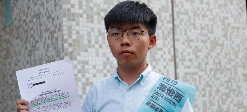 Hong Kong veta candidatura de activista Joshua Wong a comicios locales