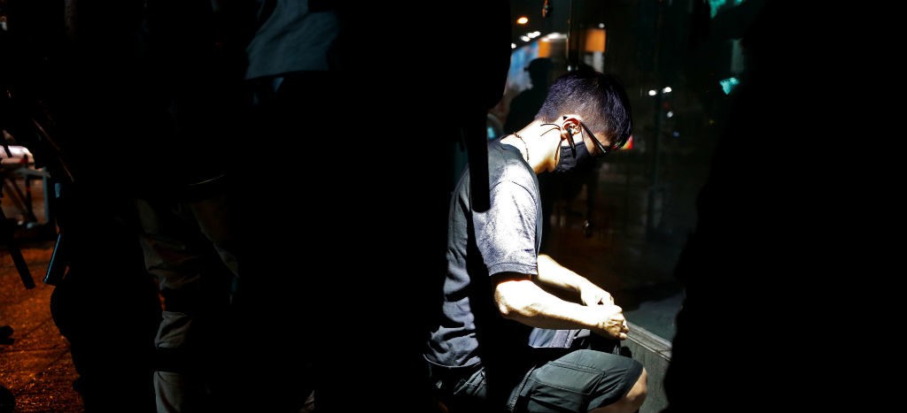 Más de 70 enmascarados detenidos en Hong Kong