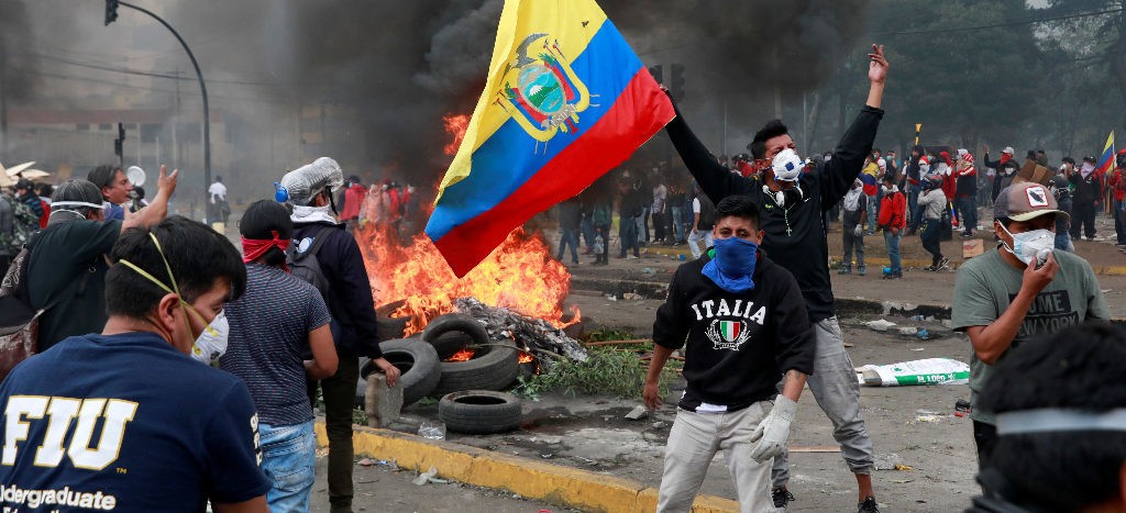 Recrudecen las protestas en Ecuador; reportan nuevos heridos en enfrentamientos | Videos