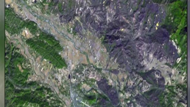 [TLMD - NATL] Desde el espacio: la masiva zona que fue arrasada por el incendio Kincade de California