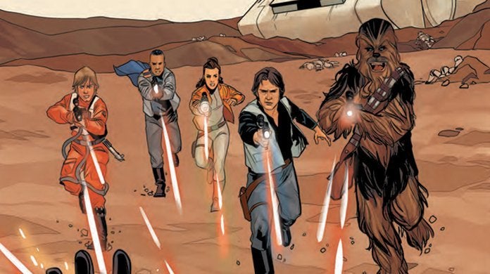 star wars 75 comic luke han leia darthvader