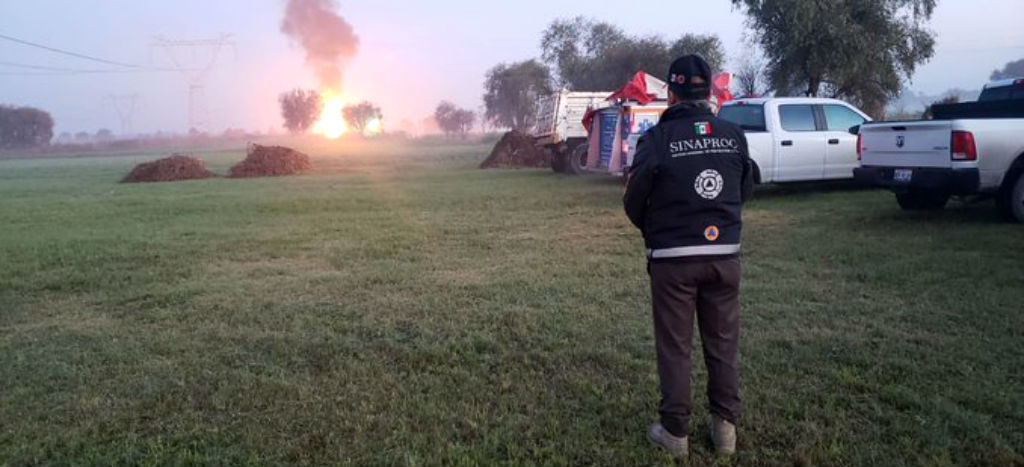 Cierran ducto de Pemex en Tlaxcala, tras fuga de gas que dejó 2 heridos