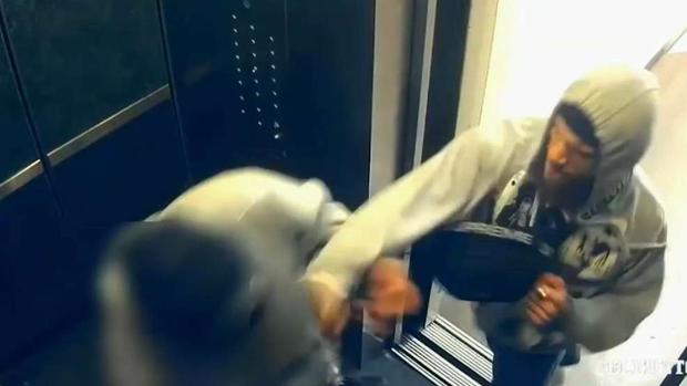 [TLMD - NAT] En video: brutal agresión a hispano en un elevador
