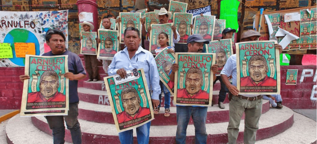 Rinden homenaje al activista Arnulfo Cerón en Guerrero