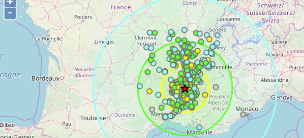 Se registra sismo de magnitud 5.4 en el sur de Francia