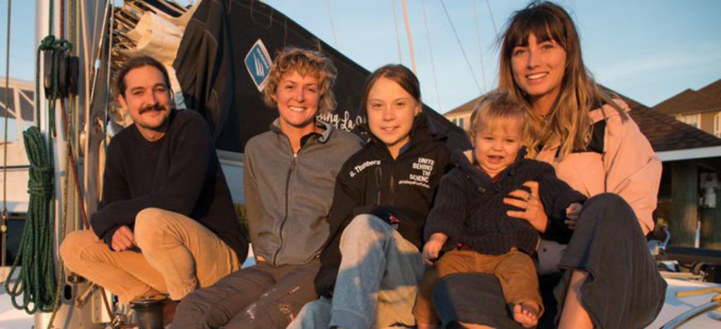 Sigue el viaje de Greta Thunberg, a bordo de catamarán, rumbo a España