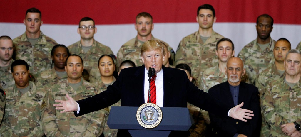 Trump visita a tropas en Afganistán por Día de Acción de Gracias