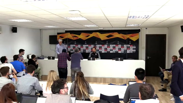 Rueda de prensa de Pablo Machín y Víctor Sánchez, previa del partido ante el Ludogorets