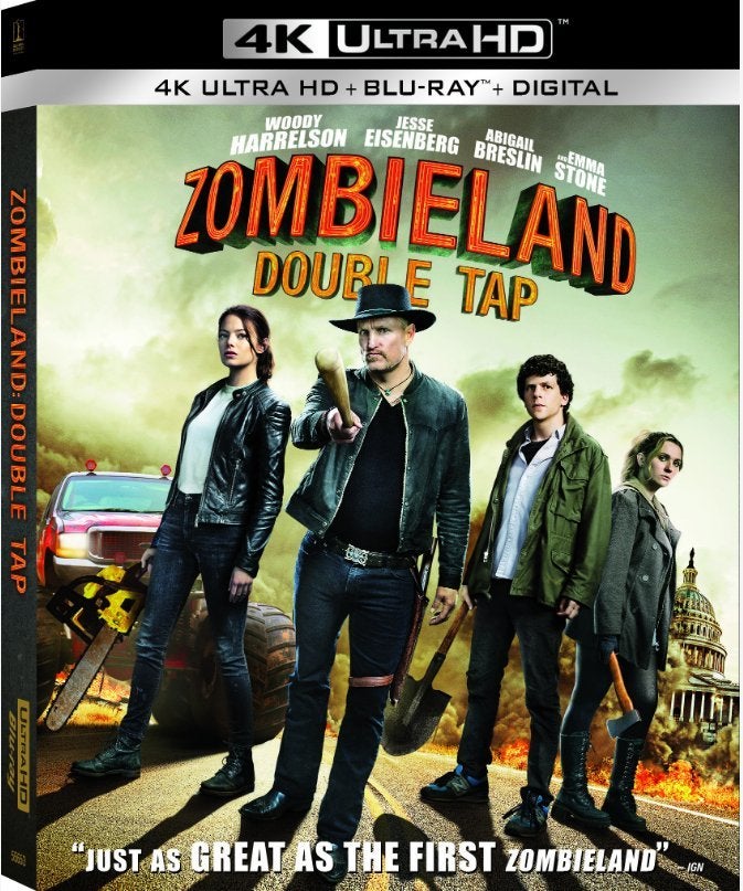 zombieland doble toque 4k blu ray cover