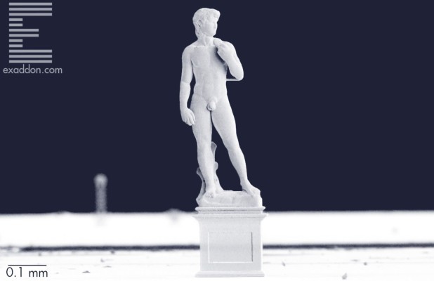 Micro-angelo? Este “David” impreso en 3D mide solo un milímetro de alto