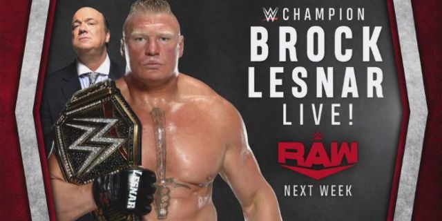 Aparición de Brock Lesnar, dos partidos de campeonato reservados para el primer WWE Raw de 2020