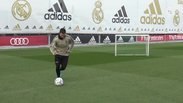 Último entrenamiento del Real Madrid antes de los octavos de Copa