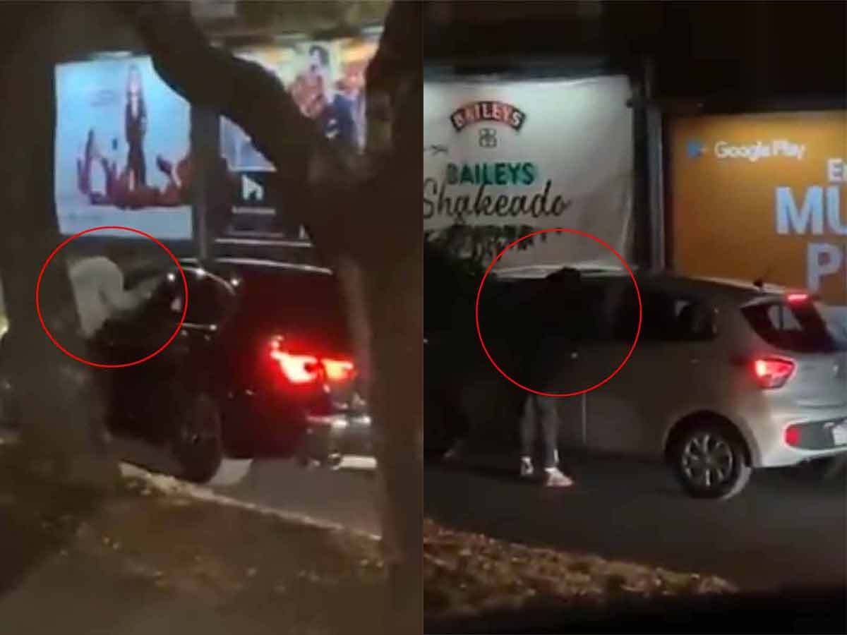 VIDEO: Graban asalto simultáneo, delincuentes asaltan al mismo tiempo a tres automovilistas