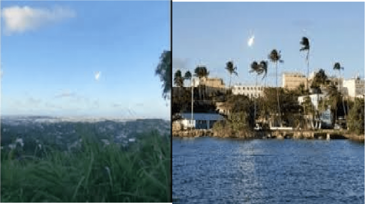 VIDEO IMPACTANTE: Graban aparición de «bola de fuego» atravesando el cielo
