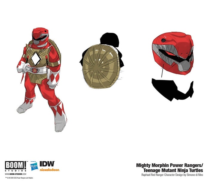 Mighty-Morphin-Power-Rangers-Teenage-Mutant-Ninja-Turtles-4-Red-Ranger-Raphael