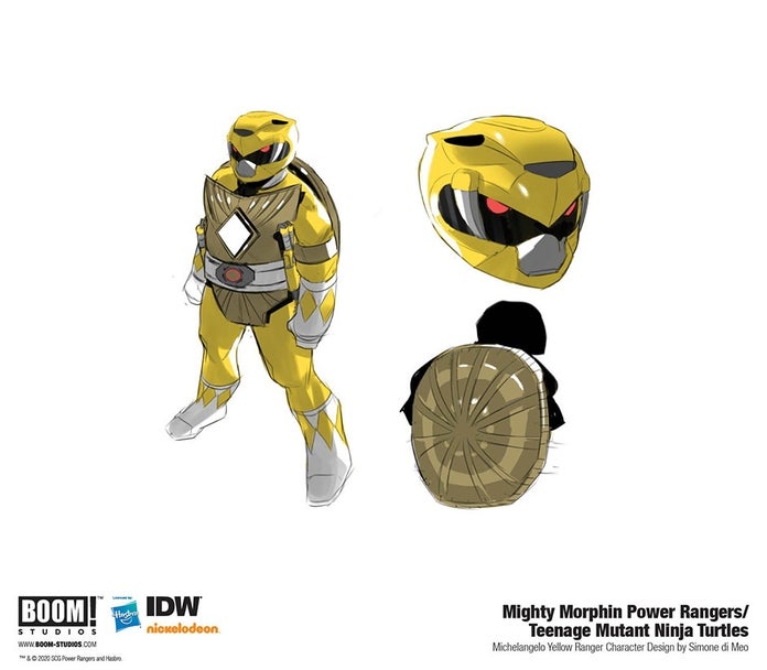 Mighty-Morphin-Power-Rangers-Teenage-Mutant-Ninja-Turtles-4-Yellow-Ranger-Michelangelo