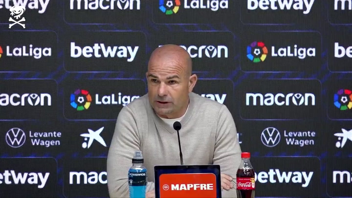 La rueda de prensa de Paco López, entrenador del Levante