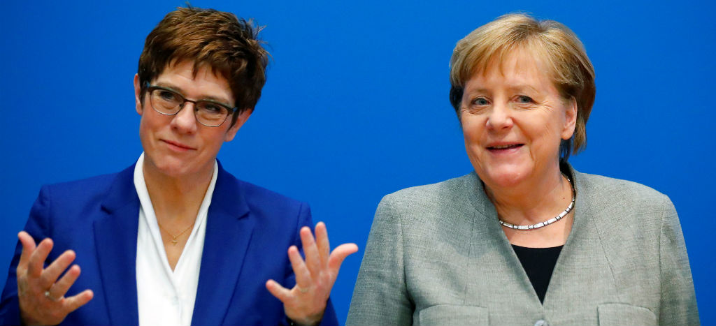 Sucesora de Merkel descarta postularse a la cancillería alemana en 2021