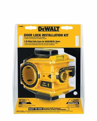 Kit de instalación de cerradura de puerta bimetálica DeWalt