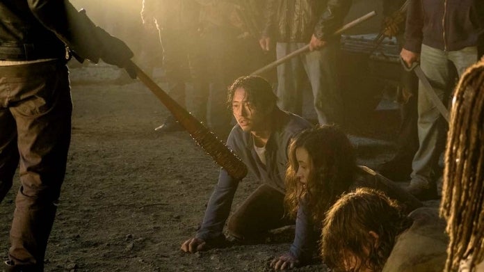 The Walking Dead Glenn muerte Negan