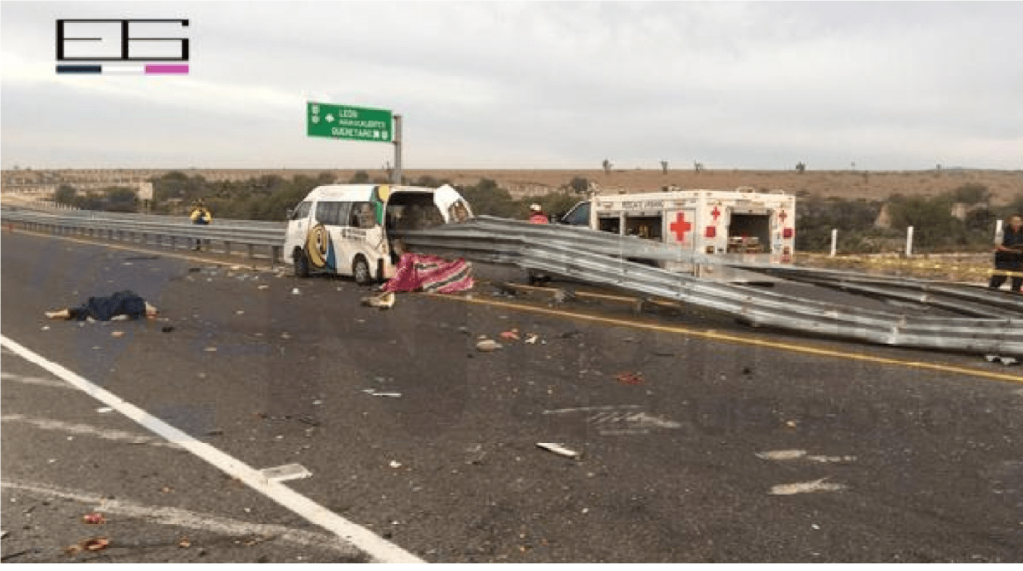 7 muertos, saldo de fatal accidente sobre el Libramiento Poniente, a la altura de comunidad de Pardo