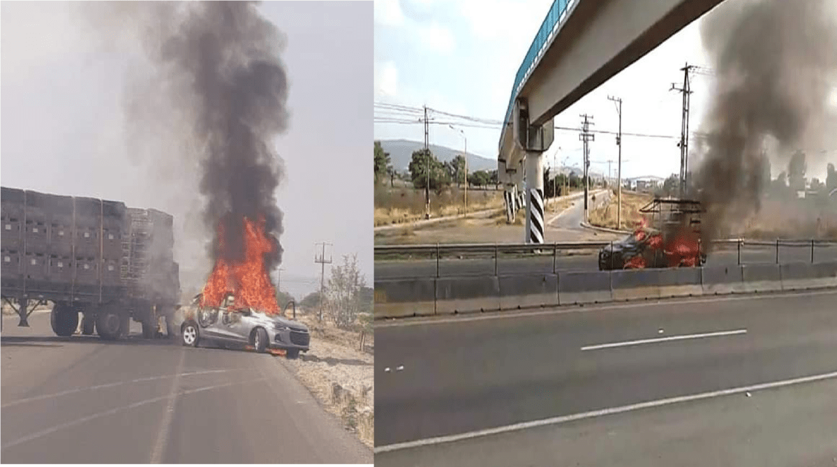 8 muertos saldo de ataques a negocios e incendio de autos en Celaya