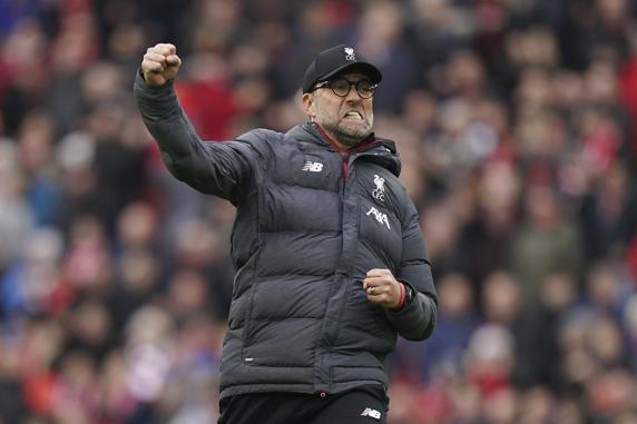 Jurgen Klopp será el primer entrenador de la historia del Liverpool en ganar la Liga inglesa en la 'era Premier'