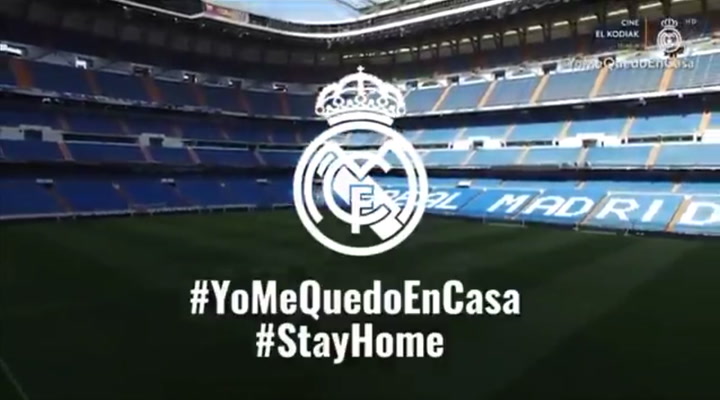 El estadio Santiago Bernabéu envía un mensaje a los aficionados madridistas
