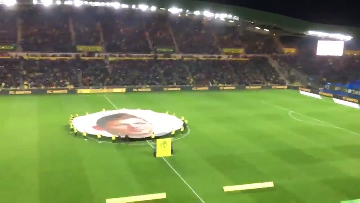 Mosaico del Nantes en homenaje a Emiliano Sala