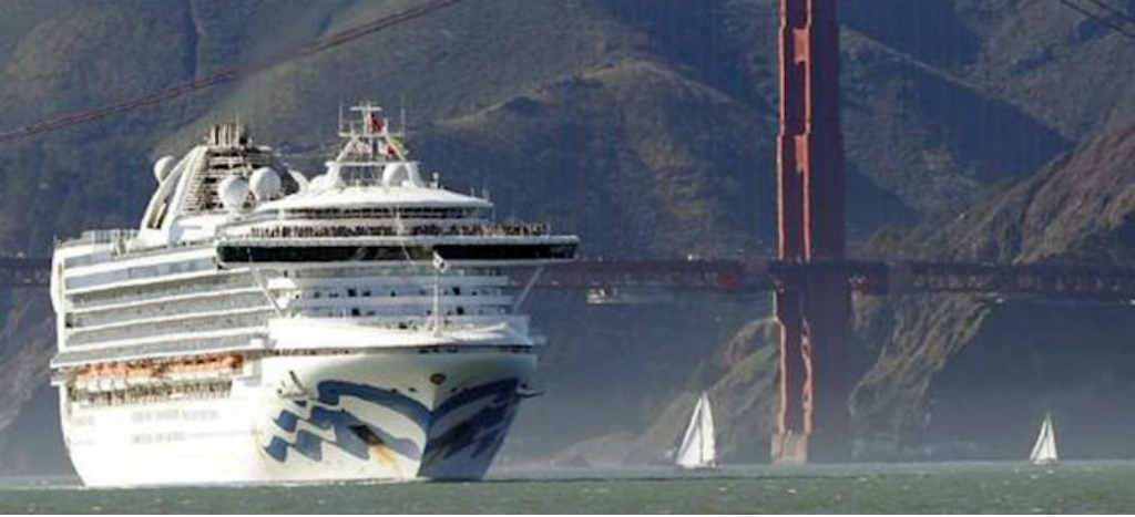 En cuarentena por Covid-19, más de 2 mil personas en crucero Grand Princess en California