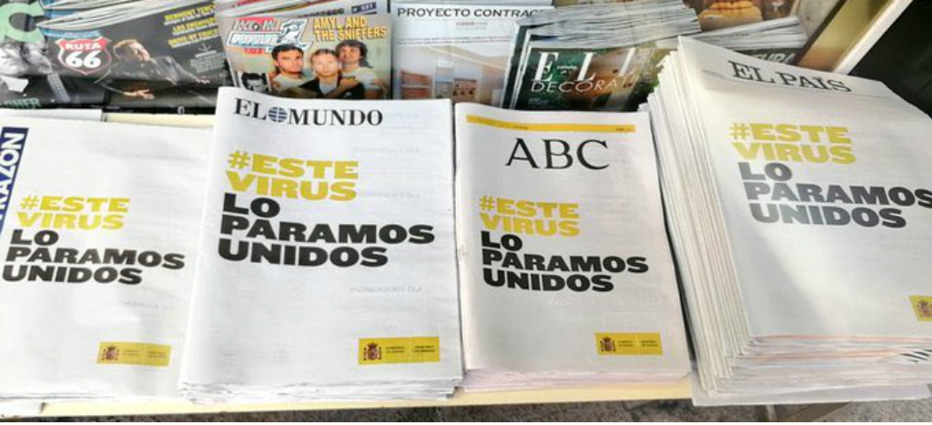 #EsteVirusLoParamosUnidos: Diarios españoles publican la misma portada ante pandemia por coronavirus
