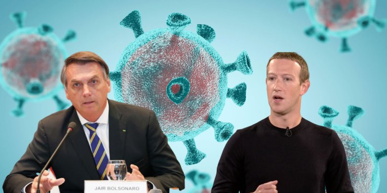 Facebook elimina la publicación de información errónea sobre el coronavirus del presidente de Brasil