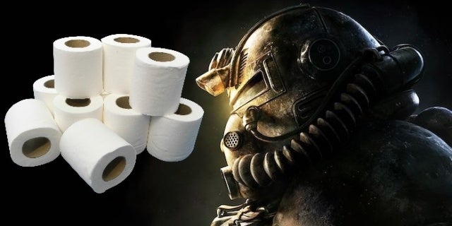Fallout 76 jugadores acumulan papel higiénico debido a coronavirus