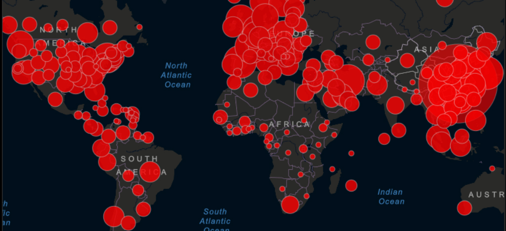 Mayoría de casos de coronavirus concentrados en países ubicados arriba de la latitud 22