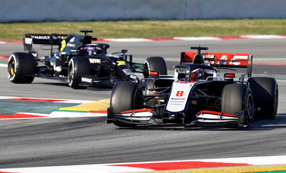 Imagen de los pasados test de F1 2020 en el Circuit de Barcelona-Catalunya.