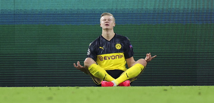 Champions League: Borussia Dortmund-PSG. Doblete de Haaland