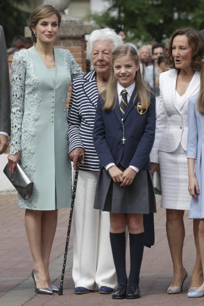 La reina Letizia, su abuela Menchu Alvarez y su madre, Paloma Rocasolano