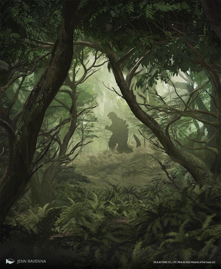 Magic the Gathering Godzilla Forest