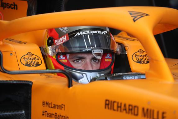 Sainz, en los Tests de Fórmula 1 en el Circuit de Barcelona-Catalunya, poco antes del inicio del confinamiento.