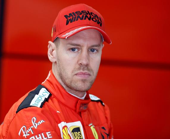 A Vettel ya se le veía desganado y abatido en los pasados test de Barcelona con Ferrari